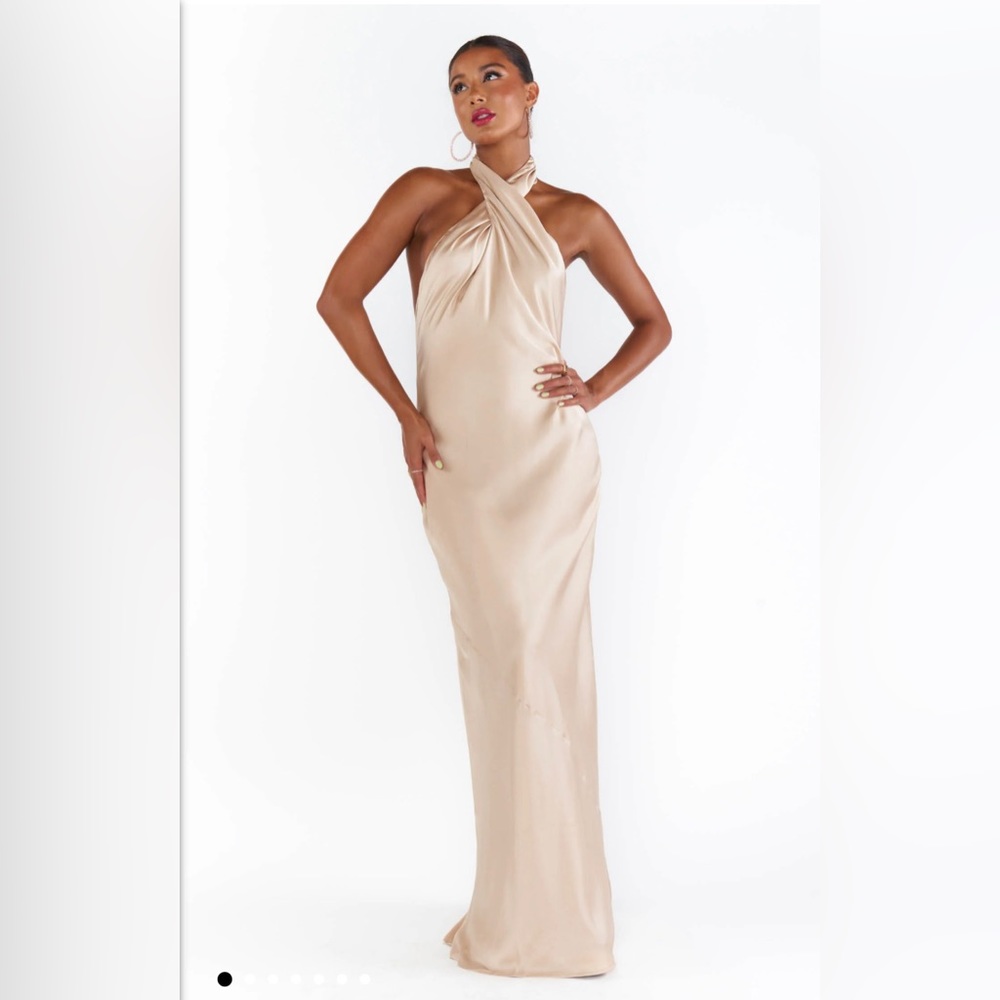 Show Me Your MuMu Jasmine Halter Maxi Dress